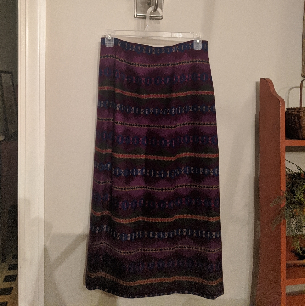 VINTAGE PENDLETON FLANNEL SKIRT SIZE 12